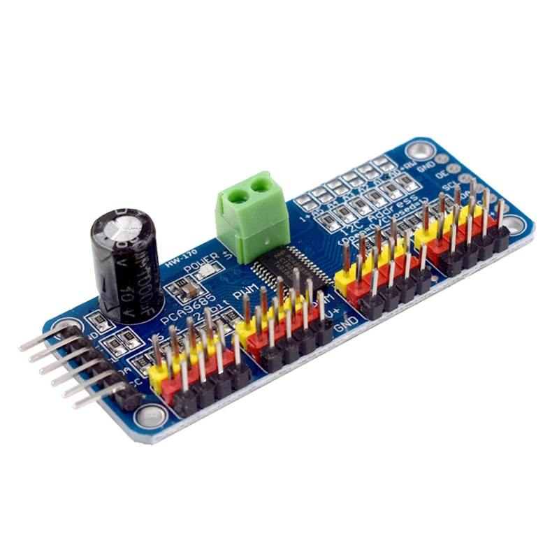 PCA9685PW 16 Channel 12-Bit PWM Servo Shield Driver I2C Interface PCA9685 Module For Raspberry Pi — reference image 2