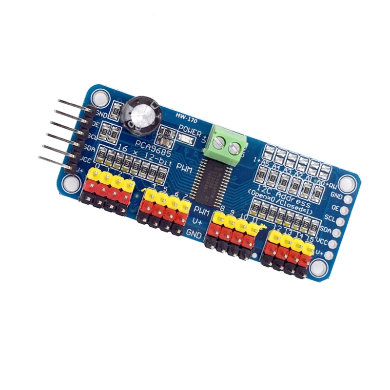 PCA9685PW 16 Channel 12-Bit PWM Servo Shield Driver I2C Interface PCA9685 Module For Raspberry Pi — reference image 3