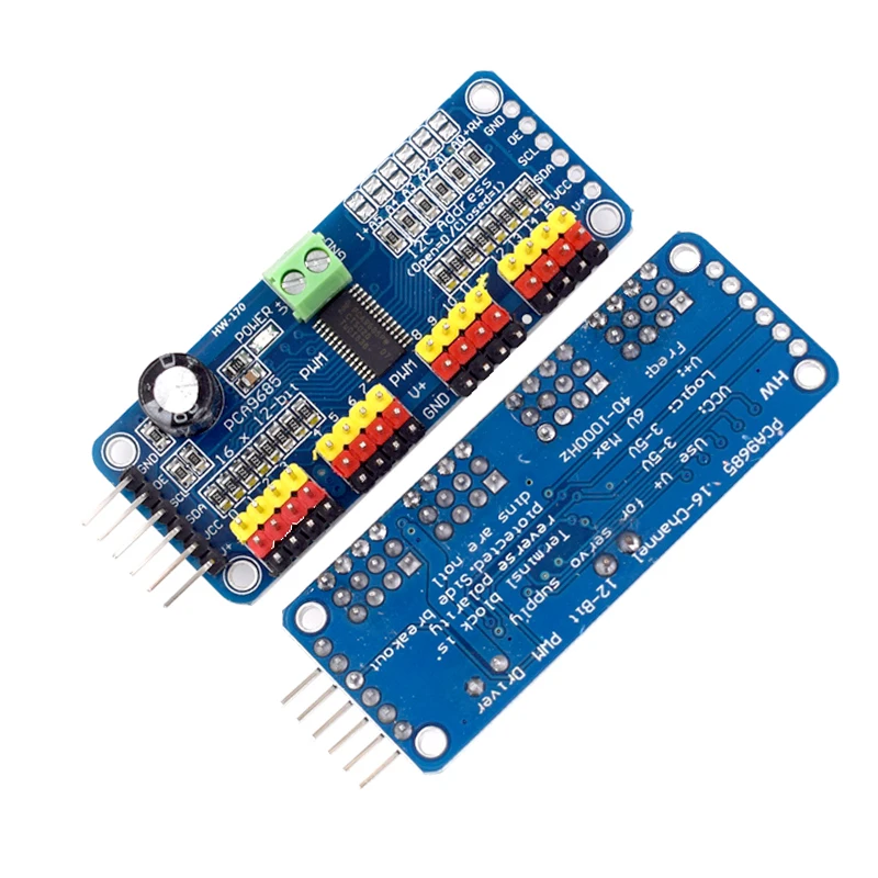 PCA9685PW 16 Channel 12-Bit PWM Servo Shield Driver I2C Interface PCA9685 Module For Raspberry Pi — reference image 4