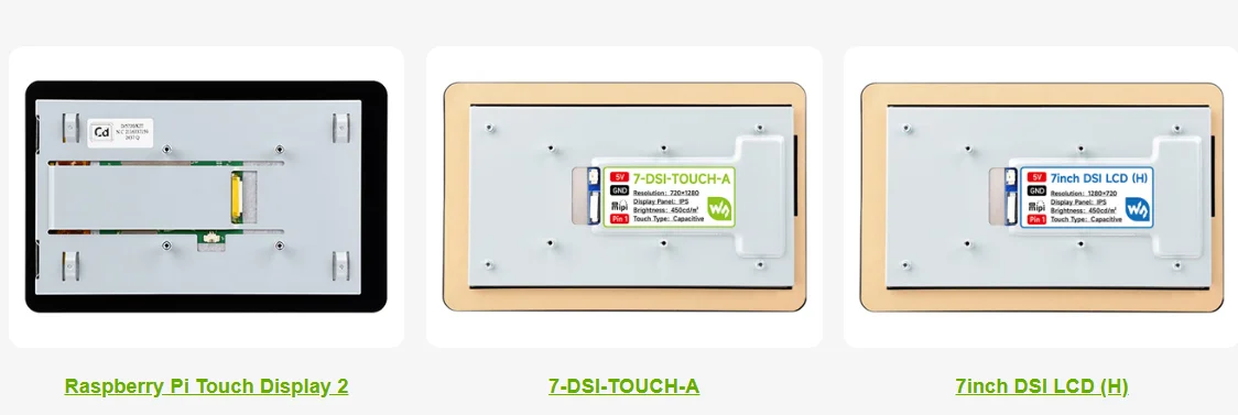 Protective Case for Raspberry Pi 7 Inch Touch Display 2 And Raspberry Pi 5 Compatible with Multiple 7 Inch Screens — reference image 1