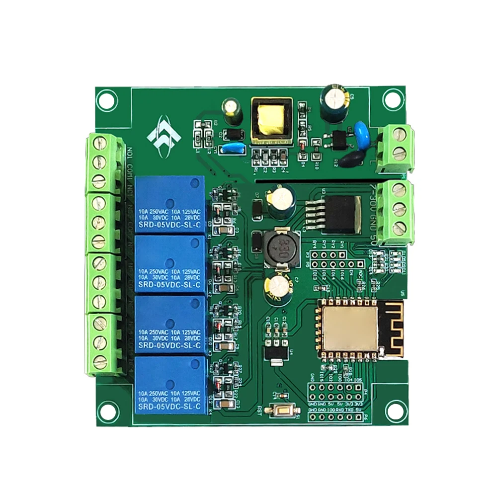 Relay Module WiFi 4‑Channel ESP8266 Development Board Voltage Monitoring Relay Industrial Parts for Wireless Control DC7‑12V/5V — reference image 1