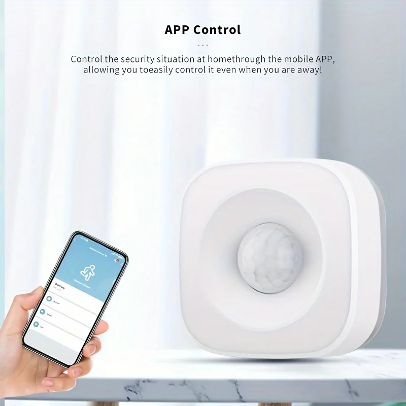 Smart WiFi/ZigBee PIR Motion Sensor – Wireless Infrared Security Detector, APP Alerts, Smart Home Burglar Alarm System — reference image 2
