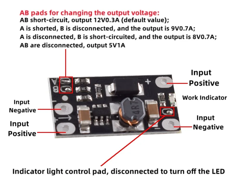 SM Newest Multi-function Mini Boost Module Step Up Board 5V/8V/9V/12V 1.5A LED Indicator Diy Electronic Voltage Module — reference image 1