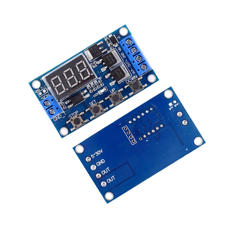 Trigger Cycle Timing Delay Switch Circuit Dual MOS Tube Control Board Instead Of Relay Module — reference image 3