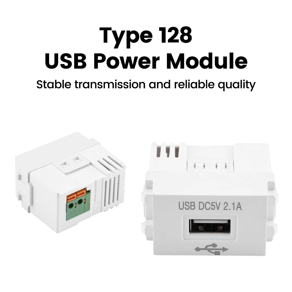Type 128 USB Power Module 220V Socket 5V 2.1A 1A Mobile Phone Charger Module Switch Adapter Transformer Socket Electronic Kit — reference image 1