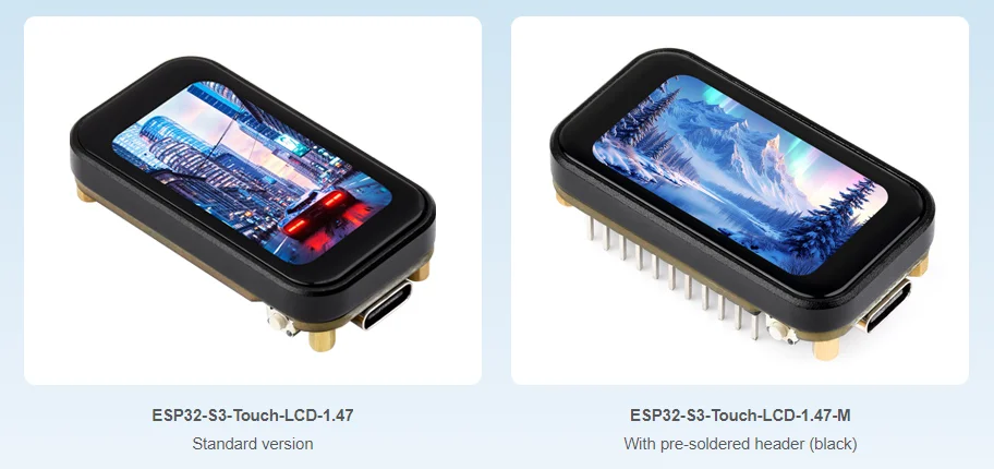 Waveshare ESP32-S3 1.47inch LCD Touch Screen IPS 1.47 inch Display Development Board 172×320 SD AXS5106L JD9853 — reference image 2