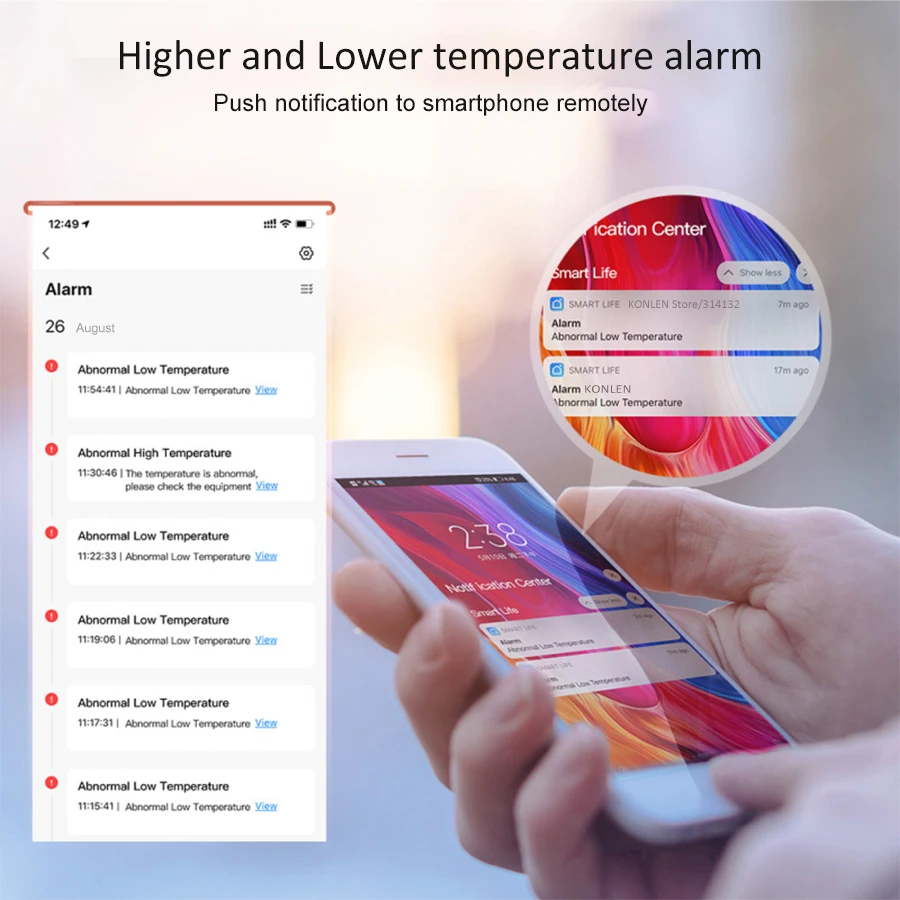 WIFI Temperature Sensor Controller Thermostat Dual Heat Cooling Relay Socket Thermometer Smart Life Brewery Greenhouse — reference image 3