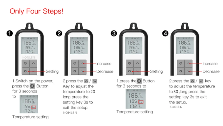 WIFI Temperature Sensor Controller Thermostat Dual Heat Cooling Relay Socket Thermometer Smart Life Brewery Greenhouse — reference image 7