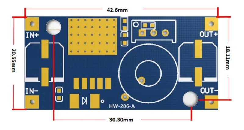 XL4005 DSN5000 Beyond LM2596 DC-DC Max 5A high current adjustable step-down power module High Conversion Efficiency High power — reference image 1