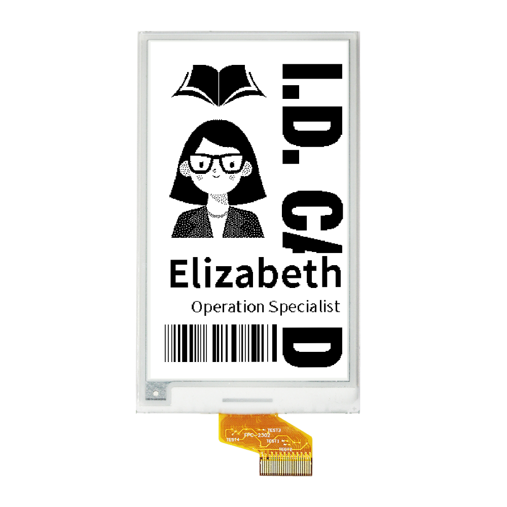 3.7 Inch Black White ePaper Display