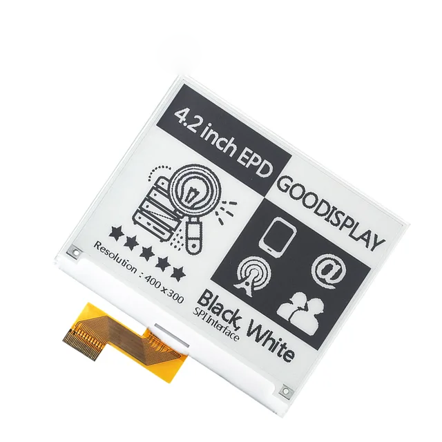 4.2 Inch E-Paper Display 1.5s Fast Update 400x300 E-Ink Display Module For Digital Price Tags with SPI Interface Screen - 画像 (2)