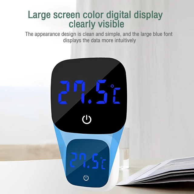 Fish Tank Thermometer High-precision Led Digital Display Electronic Aquarium Thermometer Tester Meter Gauge Dual Display White - Imagen 2