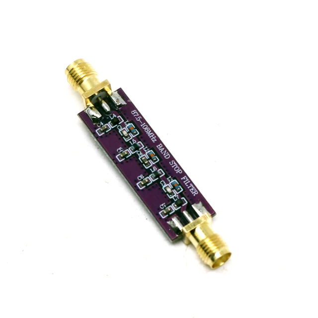 87.5-108MHz FM Notch Filter Passive Band-Stop Filter Module SMA for FM Radio Interference Suppression - Imagen 3