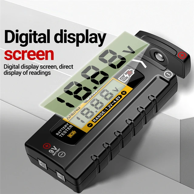 ANENG BT167 Battery Tester LCD Display C AA AAA D 9V 1.5V Universal Button Cell Detector Volt Test Checker Power Diagnostic Tool - 画像 (3)