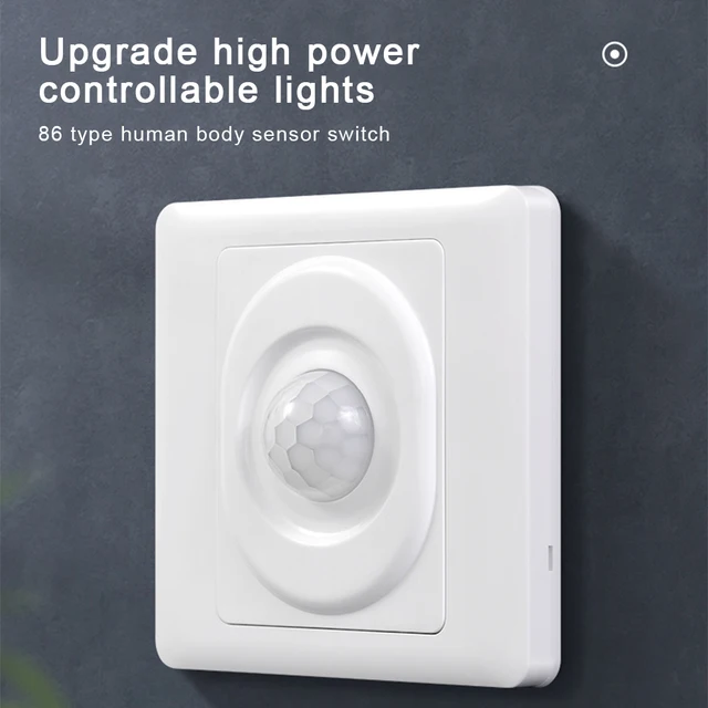 220V LED PIR Automatic Sensor Light Switch Infrared Motion Sensor LED Night Light Home Indoor Outdoor Sensor Light Switch - Image 2