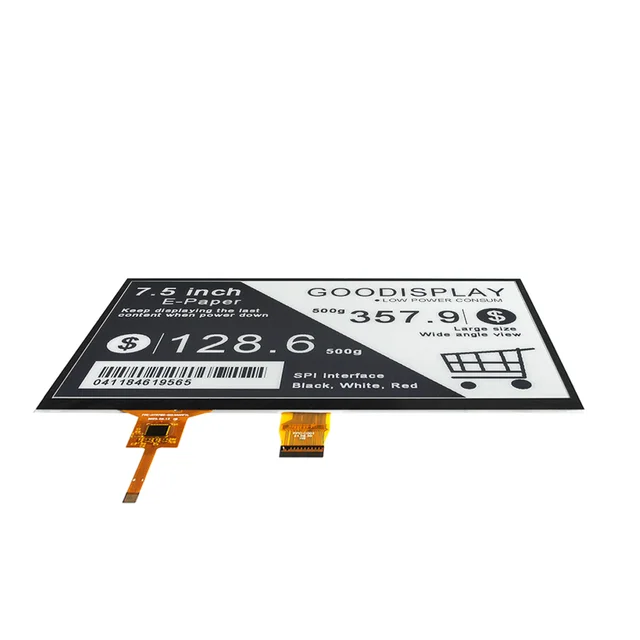 7.5 inch E-Ink Screen Module 4-Grayscale 800x480 E-Paper Raspberry Pi Touch Display - 画像 (3)