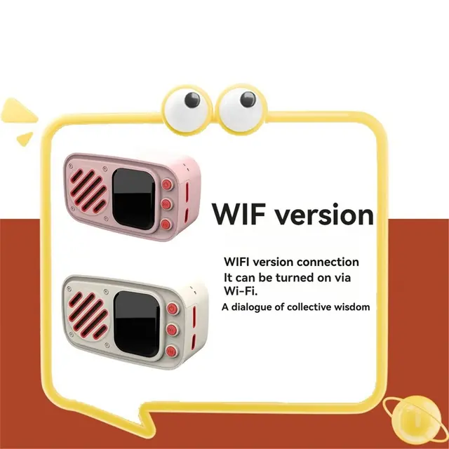 AI Chat Robot Retro Speaker 2.0-Inch Display ESP32-S3 Chatbot AI Voice Chat Robot Doubao Xiaozhi AI Speaker Beige - Imagen 5