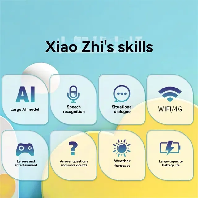AI Chat Robot Retro Speaker 2.0-Inch Display ESP32-S3 Chatbot AI Voice Chat Robot Doubao Xiaozhi AI Speaker Beige - Imagen 4