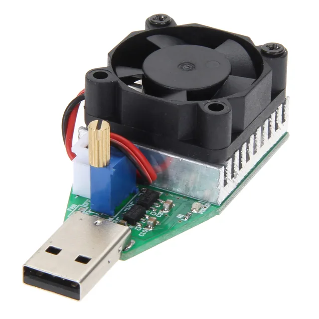 15W DC 3V-21V Electronic Test Load resistor USB Interface Battery Discharge Capacity Tester with Fan Adjustable Current Module - Image 2