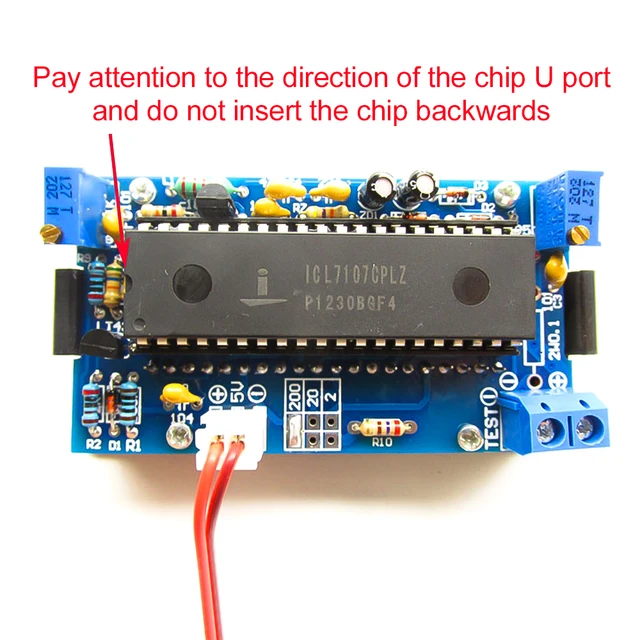 ICL7107 Voltmeter DIY Kit Parts DC 5V Digital Voltmeter Module e-learning training production welding exercise parts kit diy - 画像 (4)