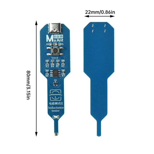 M093 M093B Inductance Tester Motherboard Coil Tester Inductance Detector Electromagnetic Induction Meter Rapid Fault Detection - 画像 (2)