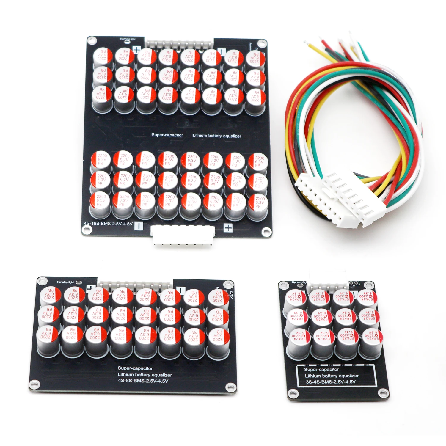 Balanceador de energía para baterías de litio 4S 8S 16S 6A con ecualizador activo, transferencia de energía, 10S 13S 14S Lifepo4 Li-ion 12V 24V 36V 48V BMS.
