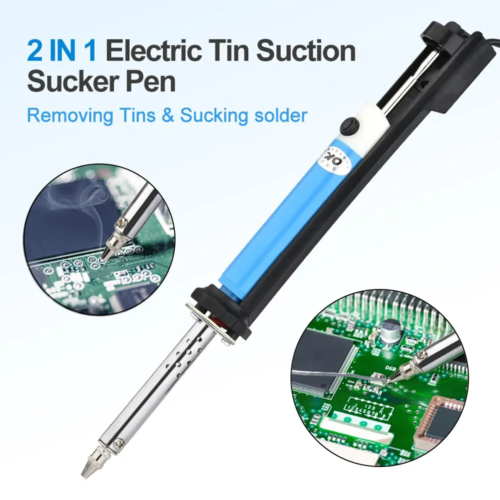 AC 220V Electric Desoldering Machine Pen Soldering Iron 30W PCB Solder Suction Vacuum Pump Welding Tools – Bild 2