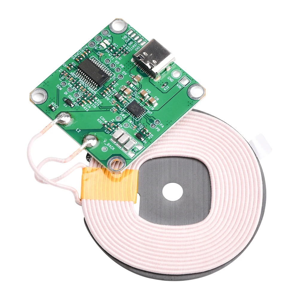 送信モジュールコイル回路基板 20W Type-C 急速充電ワイヤレス充電器 PCBA DIY 標準アクセサリ