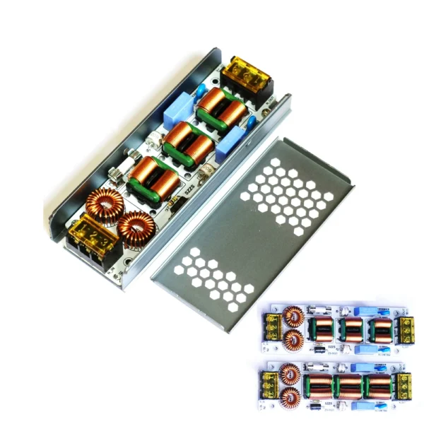 6A/10A 4-Stage EMI Filter | 110-220V AC Power Purifier Noise sound | Eliminate Current Hum for Audio Amplifier & HiFi System