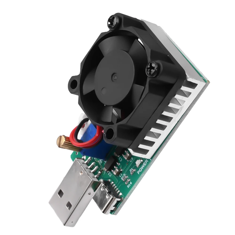 15W 18W 22.5W DC 3.7V-13V Electronic Test Load Resistor USB Battery Discharge Capacity Tester with Fan Adjustable Current Module - Image 5