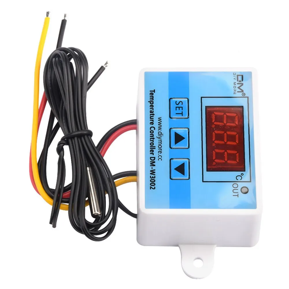 W3002 110V 220V LED Digital Temperature Controller Thermostat Thermoregulator Sensor Meter Fridge Water Heating Cooling - 画像 (4)