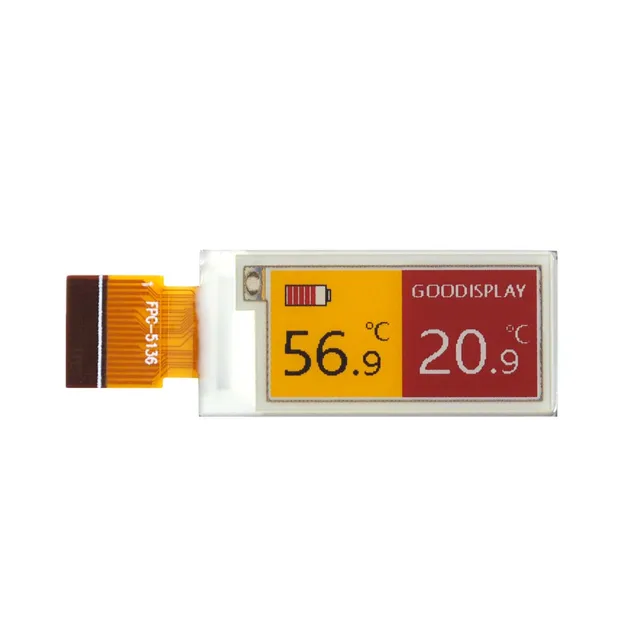 0.97 Inch Mini Color E-Ink Display Versatile Black,White, Yellow, and Red Options E-Paper Screen 18PIN Energy Efficient High Contrast Screen