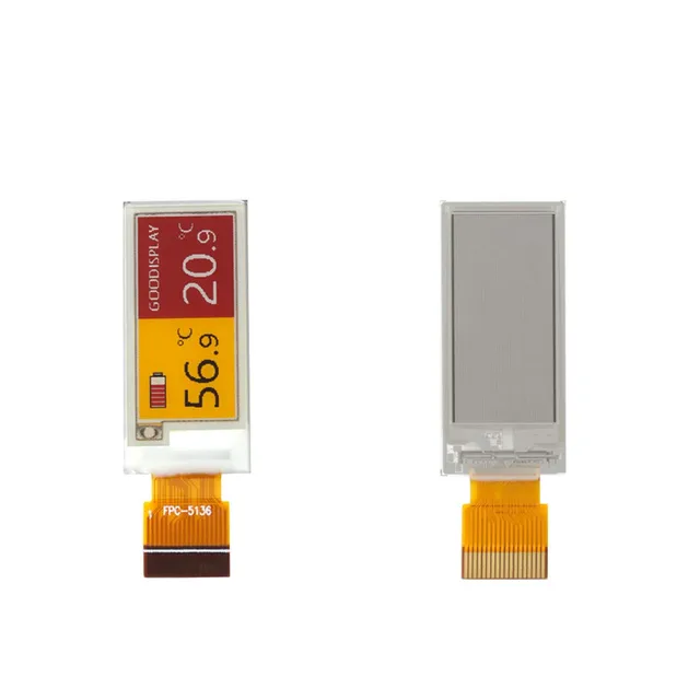 0.97 Inch Mini Color E-Ink Display Versatile Black,White, Yellow, and Red Options E-Paper Screen 18PIN Energy Efficient High Contrast Screen - 画像 (4)