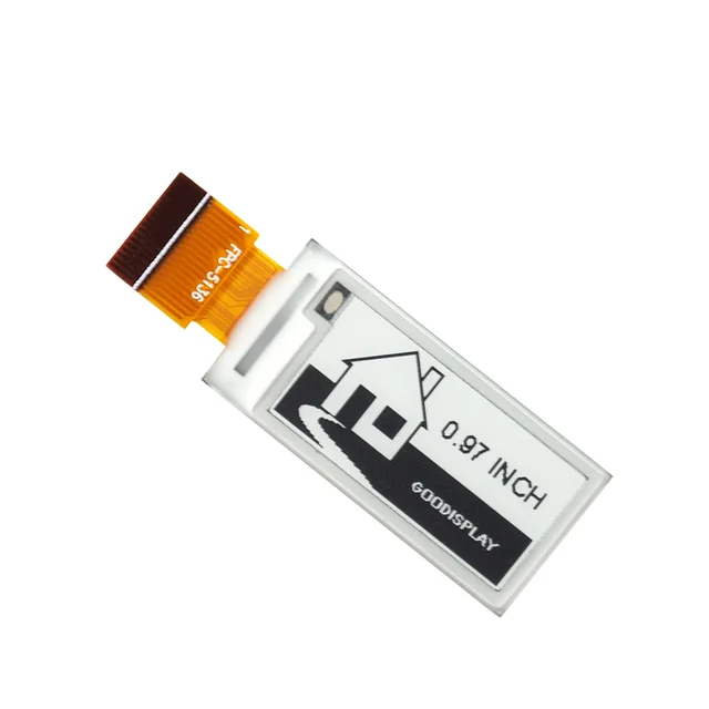 Mini Ultra Compact 0.97 Inch E-Ink Screen 184x88 Resolution 18PIN FPC SPI Small Epaper Display - Imagen 2