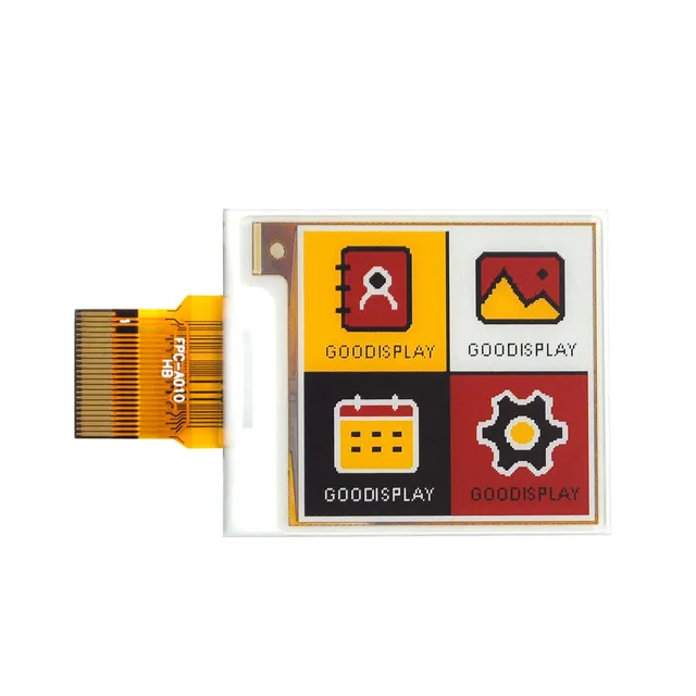 1.54" 4-color Multi-color E-Paper Display, black, white, yellow and red 152x152 E-Ink Screen