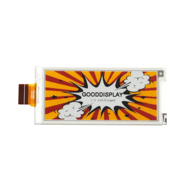 2.9 inch 4-color E-Ink Multi-color E-Paper Display 384x168 Low Power Consumption for ESL Price Tag