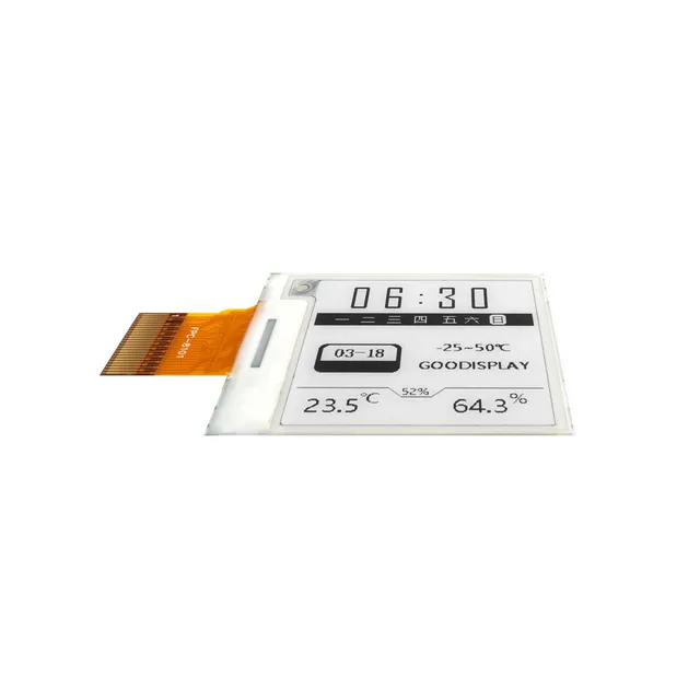 1.54 inch E-Paper Display Module 200x200 Resolution Wide Temperature Range for Industrial Use - 画像 (3)
