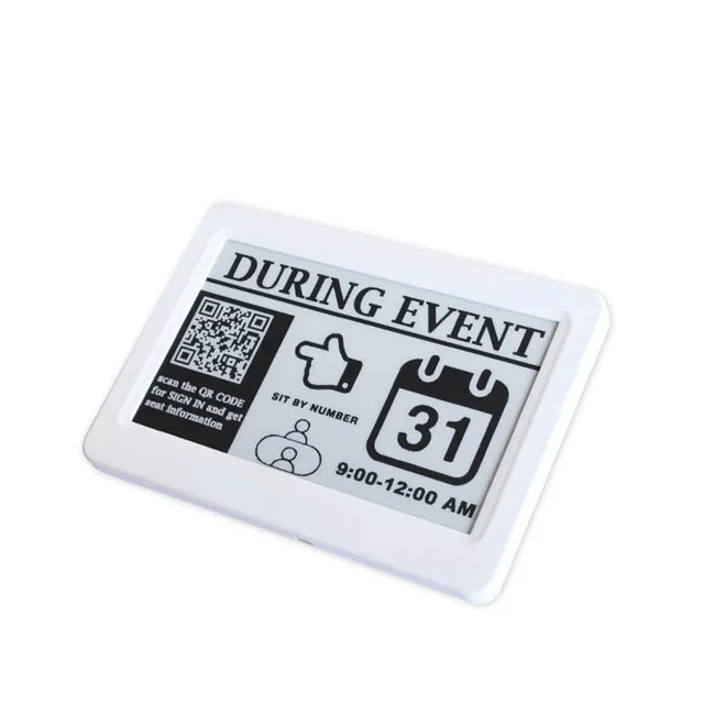 7.5" E-Ink Digital Signage Display USB/WiFi Battery-Free HD 800x480 Eco-Smart E-Paper Screen - Image 2