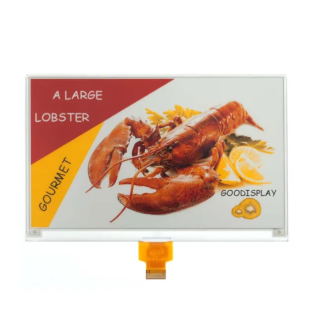 7.5 Inch Four-Color E-Paper Display Module Customized E-Ink SPI Screen 800x480 with Black White Yellow & Red