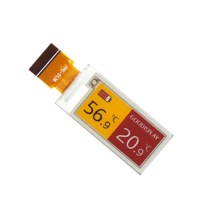 0.97 Inch Mini Color E-Ink Display Versatile Black,White, Yellow, and Red Options E-Paper Screen 18PIN Energy Efficient High Contrast Screen - 画像 (2)