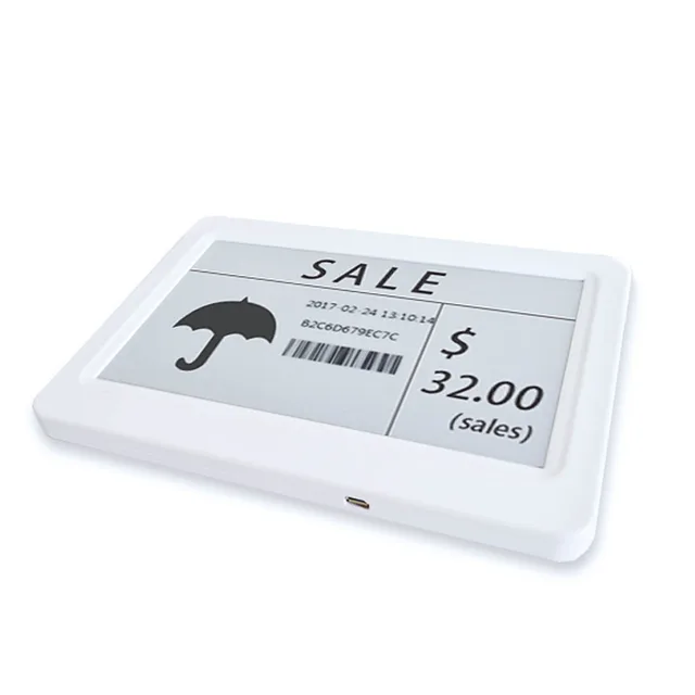 7.5" E-Ink Digital Signage Display USB/WiFi Battery-Free HD 800x480 Eco-Smart E-Paper Screen - Image 4