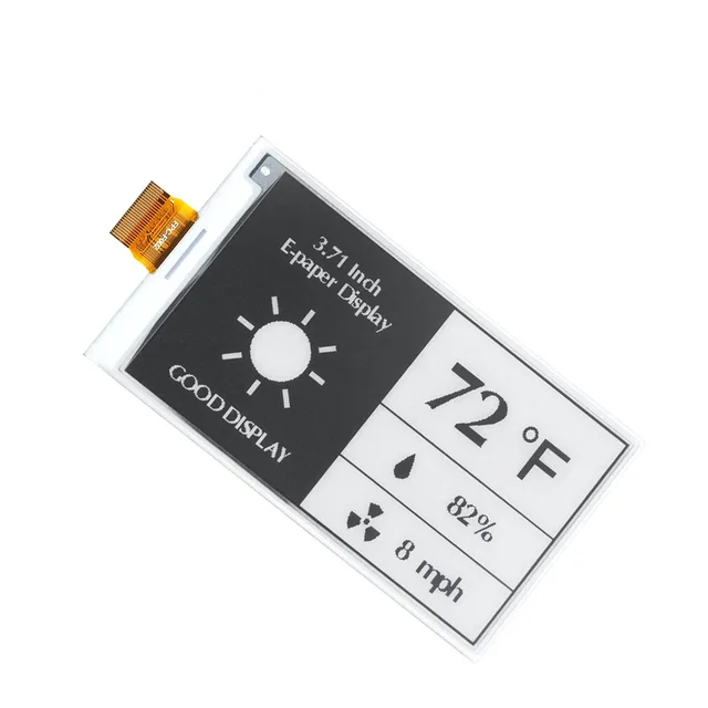 3.7 Inch E-paper Screen 416x240 4 Grayscale Black And White SPI Fast Refresh Electronic E-Ink Display - 画像 (2)