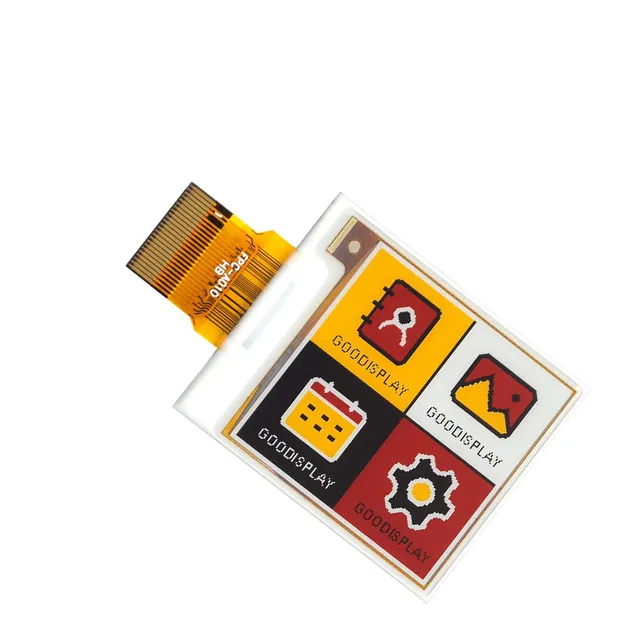 1.54" 4-color Multi-color E-Paper Display, black, white, yellow and red 152x152 E-Ink Screen - Imagen 2