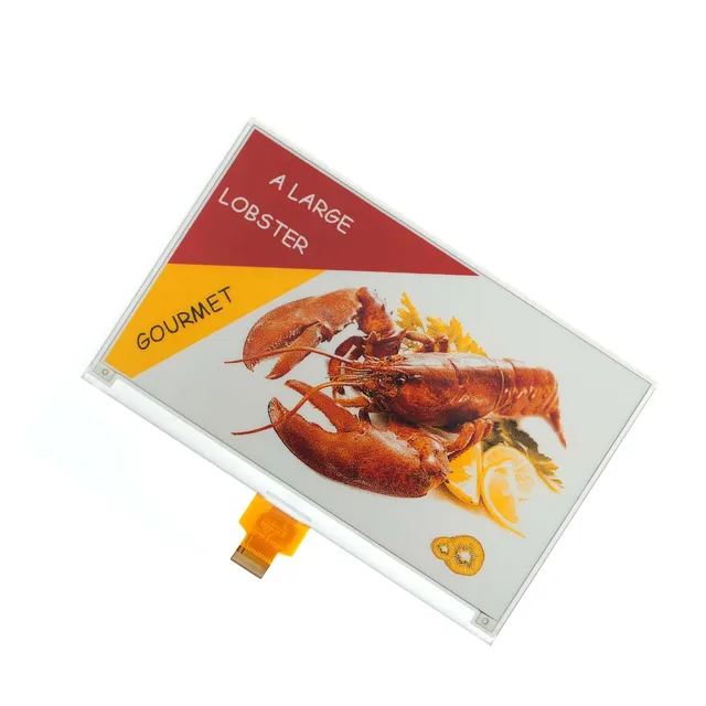 7.5 Inch Four-Color E-Paper Display Module Customized E-Ink SPI Screen 800x480 with Black White Yellow & Red - Imagen 2