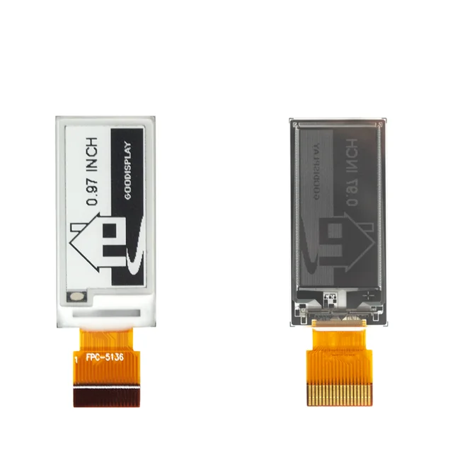 Mini Ultra Compact 0.97 Inch E-Ink Screen 184x88 Resolution 18PIN FPC SPI Small Epaper Display - Imagen 5