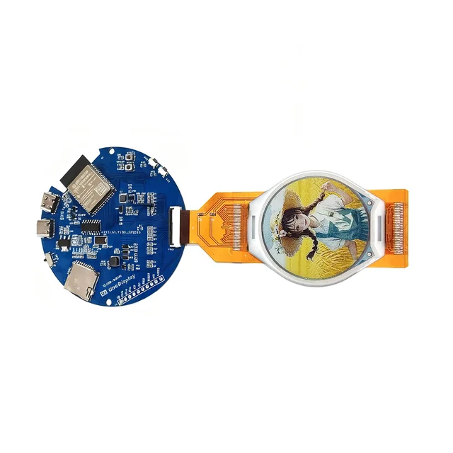 1.69" Circular Spectra 6 Color E-Ink Display 400x400 pixels 262K Color e-Paper 236 PPI Screen - 画像 (3)
