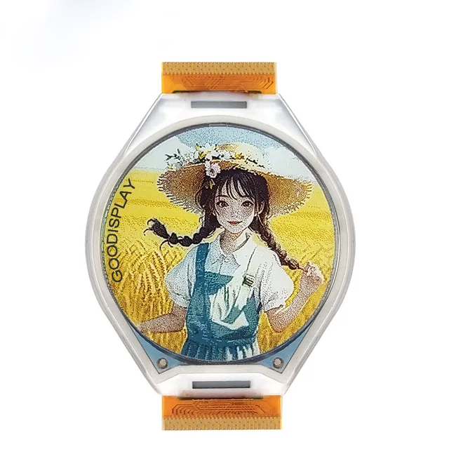 1.69" Circular Spectra 6 Color E-Ink Display 400x400 pixels 262K Color e-Paper 236 PPI Screen
