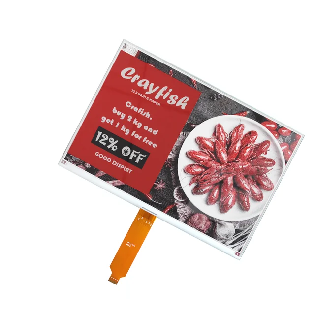 13.3" Tri-Color E-Ink Display A4 Size 960x680 1s Partial Refresh E-paper Screen - Imagen 2