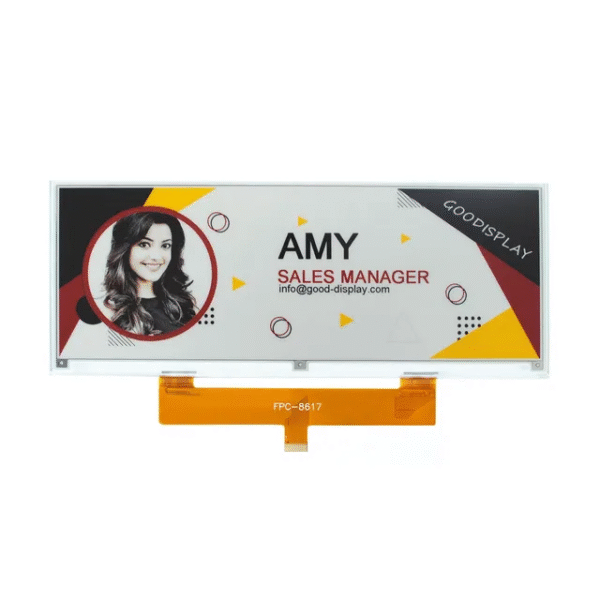 10.85 Inch E-Ink Screen Four-Color 1360x480 E-Paper Display Black White Red Yellow