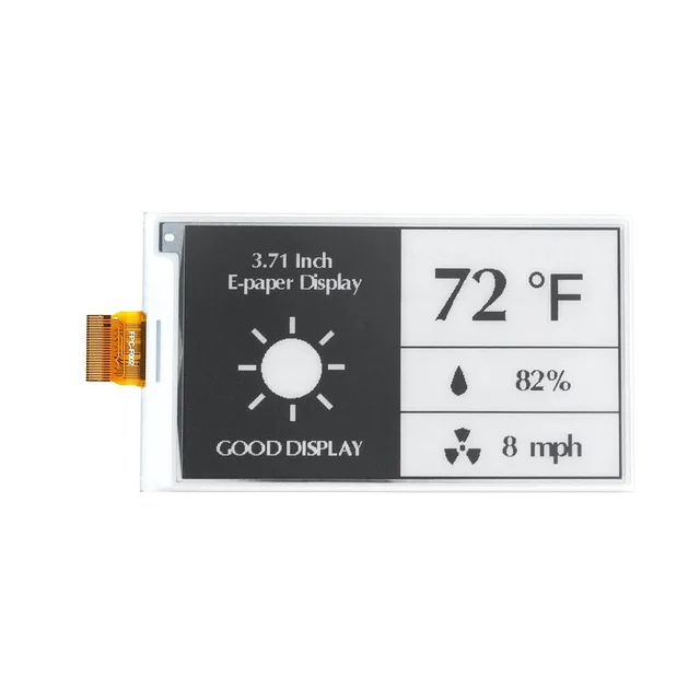 3.7 Inch E-paper Screen 416x240 4 Grayscale Black And White SPI Fast Refresh Electronic E-Ink Display